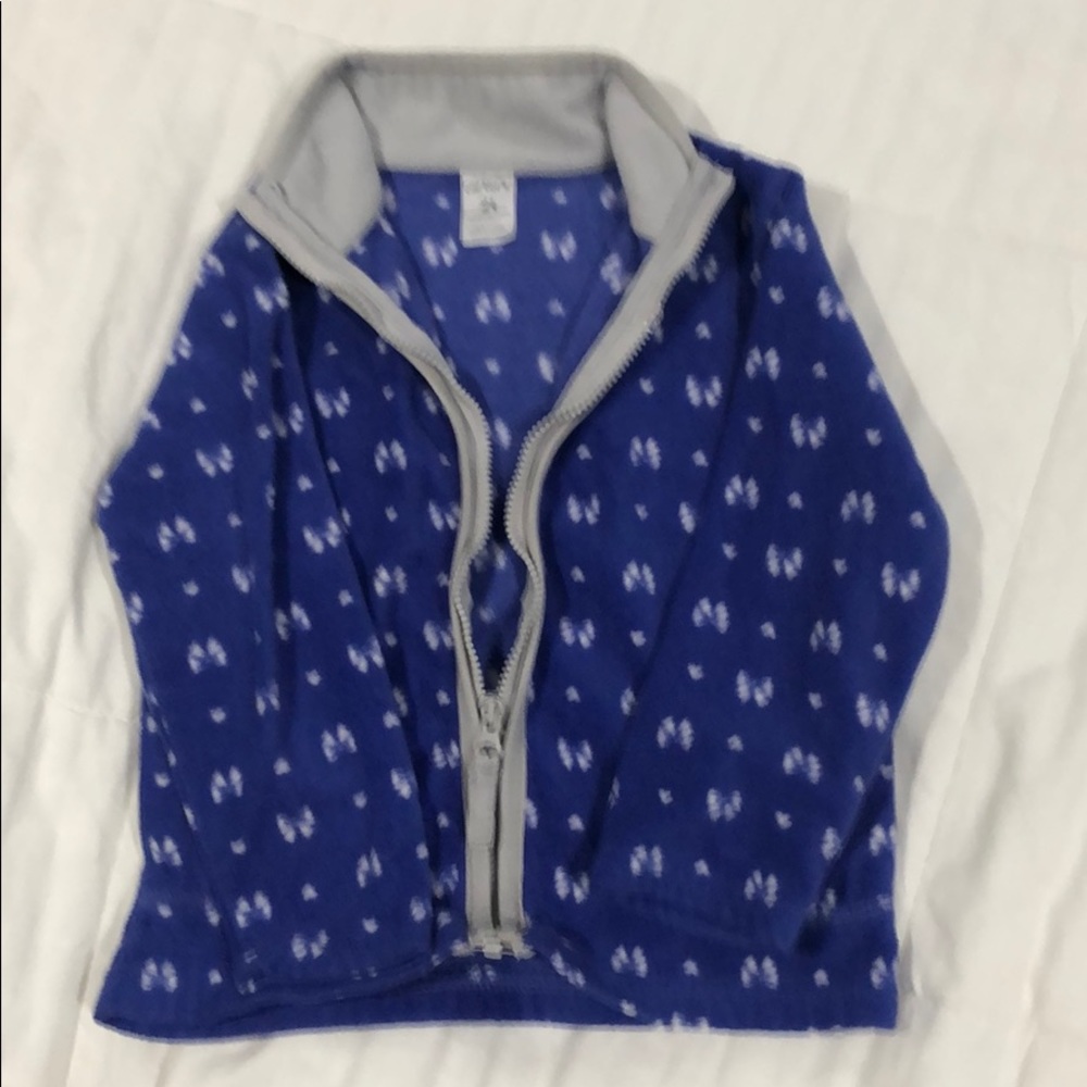 Carters little girl zip up light fleece jacket.